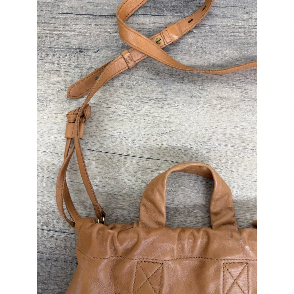 Madewell Piazza Hobo Bag English Saddle Leather Crossbody Brown NH025